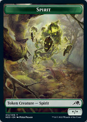 Spirit (002) // Spirit (012) Double-sided Token [Kamigawa: Neon Dynasty Tokens] | Devastation Store