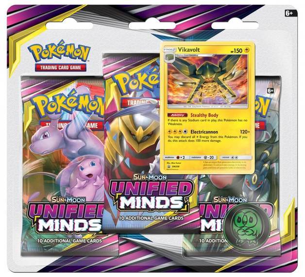 POKÉMON TCG Unified Minds Three Booster Blister - Devastation Store | Devastation Store