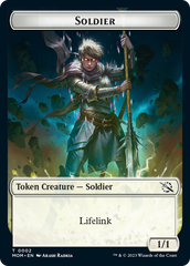 Soldier // Dinosaur Double-Sided Token [March of the Machine Tokens] | Devastation Store