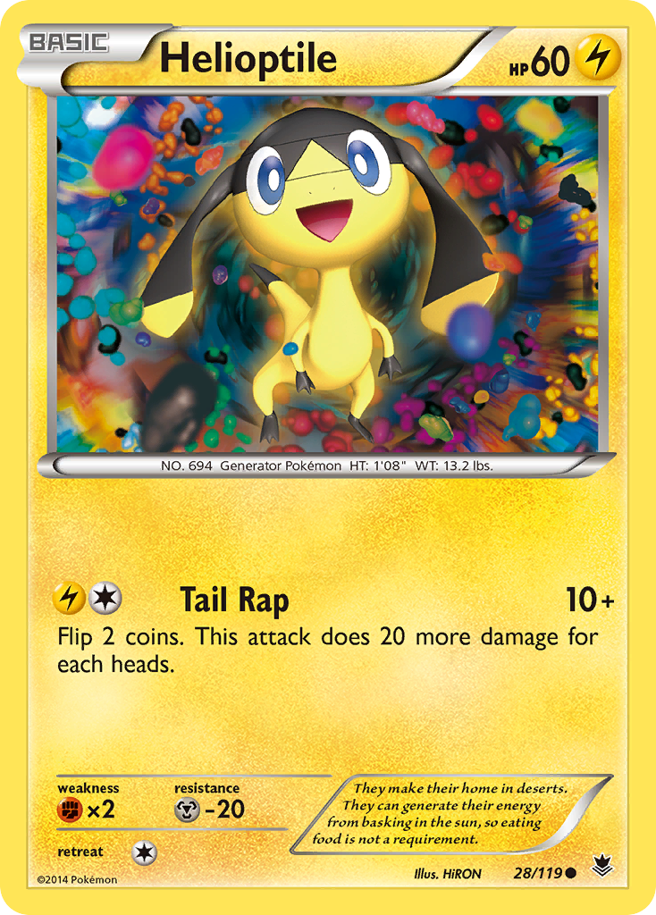 Helioptile (28/119) [XY: Phantom Forces] | Devastation Store