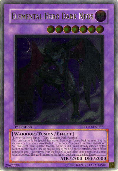 Elemental Hero Dark Neos [POTD-EN033] Ultimate Rare | Devastation Store