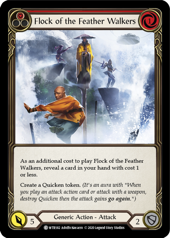 Flock of the Feather Walkers (Red) [WTR182] Unlimited Edition Rainbow Foil - Devastation Store | Devastation Store