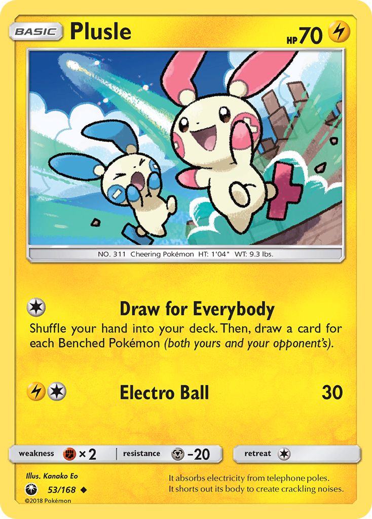 Plusle (53/168) [Sun & Moon: Celestial Storm] | Devastation Store