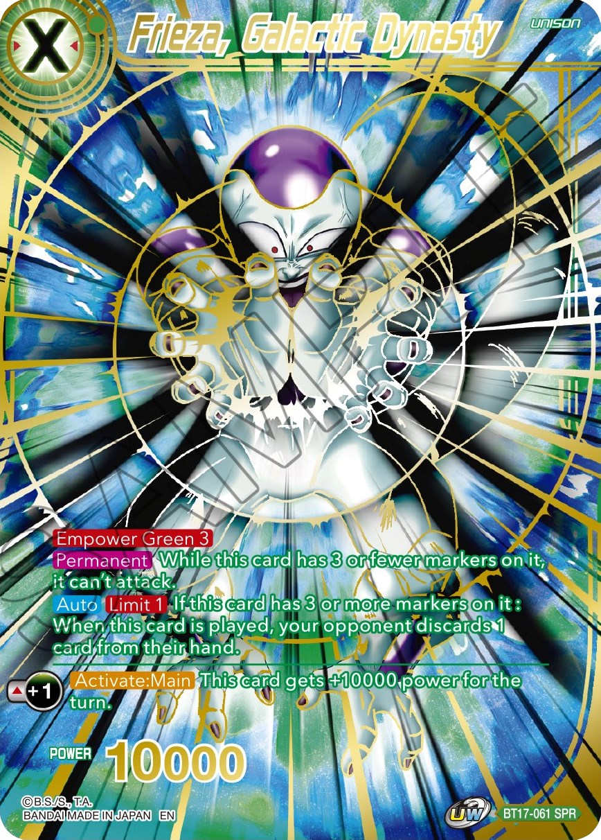 Frieza, Galactic Dynasty (SPR) (BT17-061) [Ultimate Squad] | Devastation Store