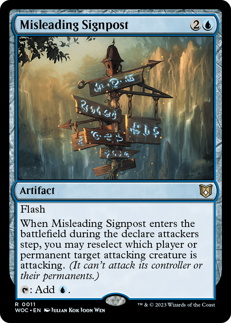 Misleading Signpost [Wilds of Eldraine Commander] | Devastation Store