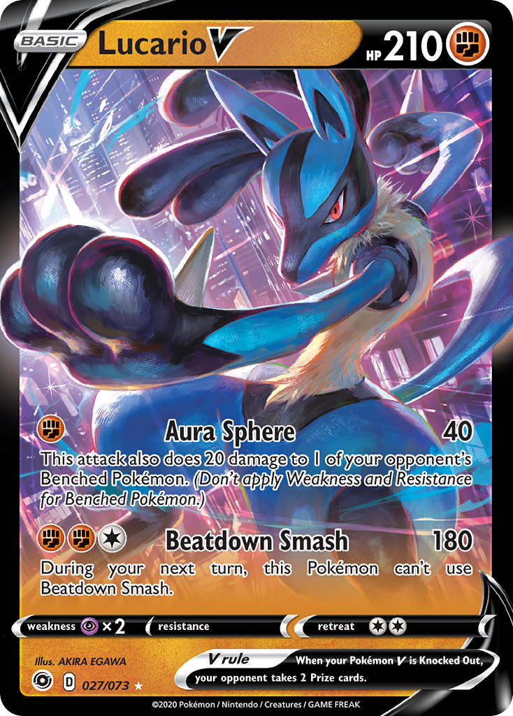 Lucario V (027/073) [Sword & Shield: Champion's Path] | Devastation Store