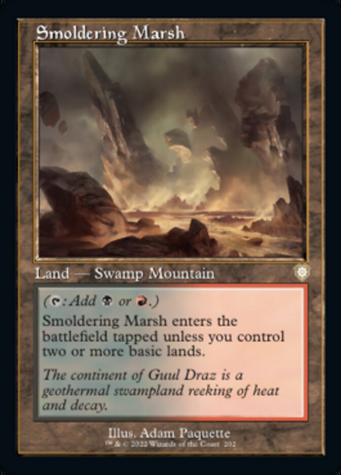 Smoldering Marsh (Retro) [The Brothers' War Commander] | Devastation Store