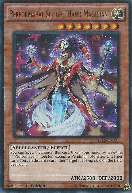 Performapal Sleight Hand Magician [YS16-EN001] Ultra Rare | Devastation Store