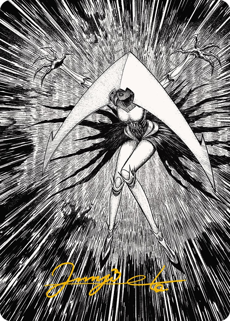Elesh Norn, Mother of Machines 2 Art Card (Gold-Stamped Signature) [Phyrexia: All Will Be One Art Series] | Devastation Store