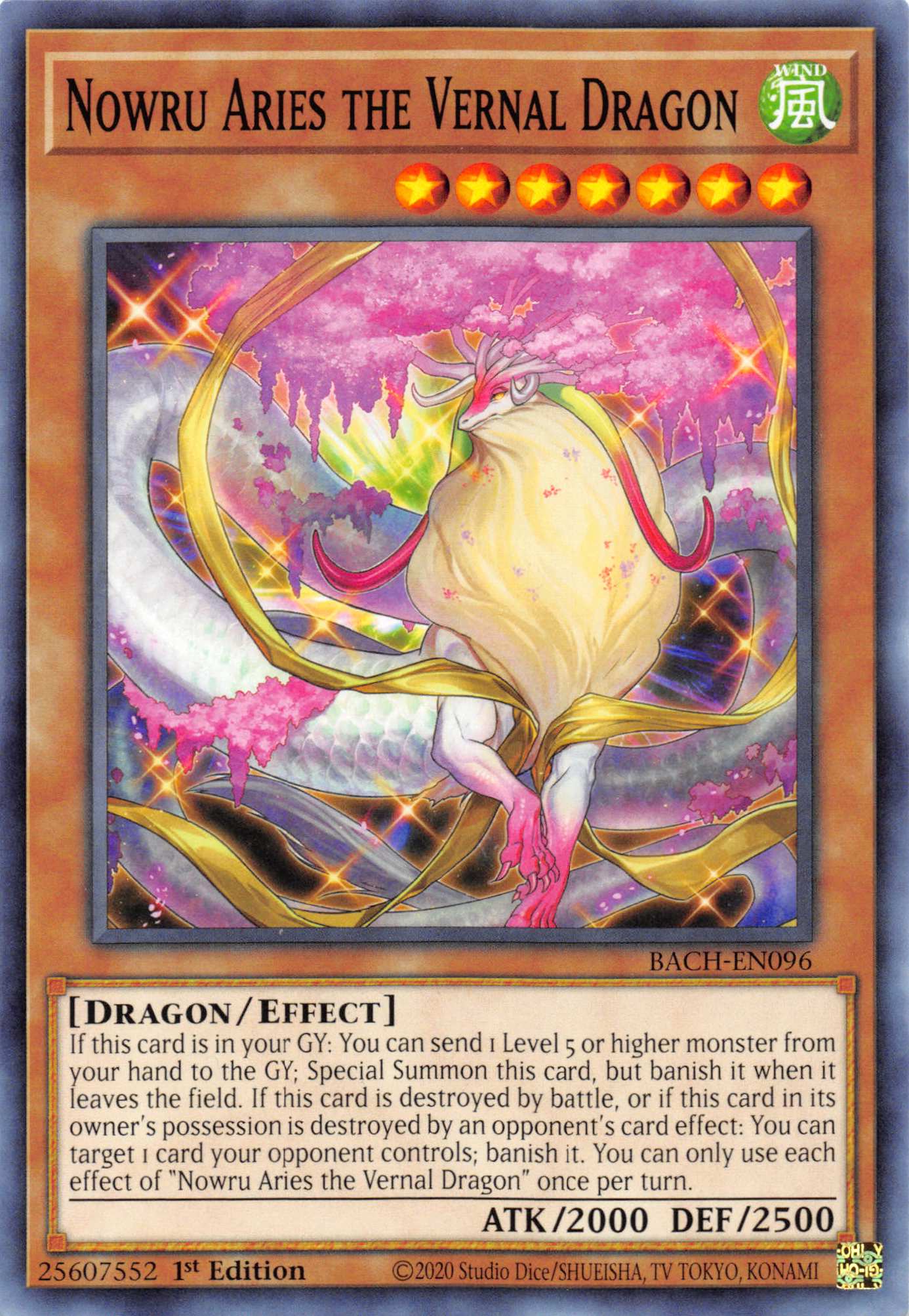 Nowru Aries the Vernal Dragon [BACH-EN096] Common | Devastation Store