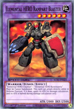 Elemental HERO Rampart Blaster [SGX1-ENA23] Common | Devastation Store