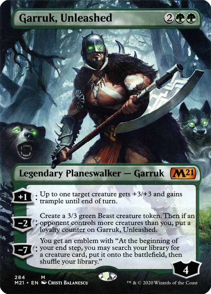 Garruk, Unleashed (Borderless) [Core Set 2021] | Devastation Store