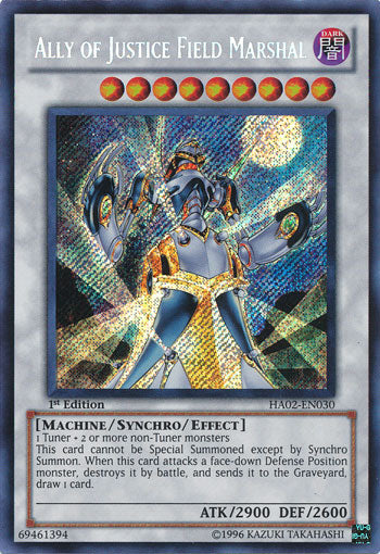 Ally of Justice Field Marshal [HA02-EN030] Secret Rare | Devastation Store