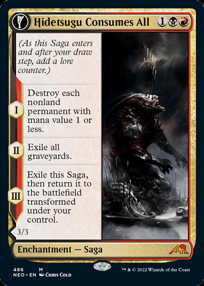 Hidetsugu Consumes All // Vessel of the All-Consuming (Extended) [Kamigawa: Neon Dynasty] | Devastation Store