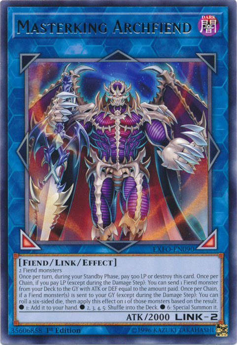 Masterking Archfiend [EXFO-EN090] Rare | Devastation Store
