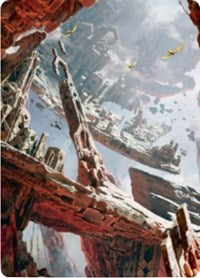 Mountain 3 Art Card [Zendikar Rising Art Series] | Devastation Store