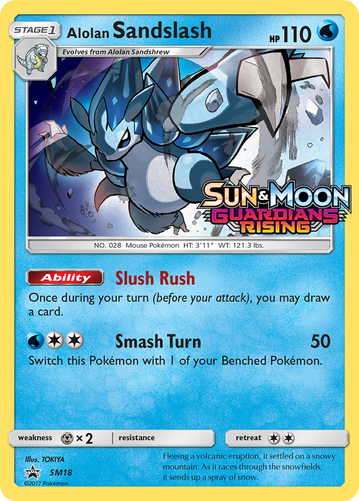 Alolan Sandslash (SM18) (Prerelease Promo) [Sun & Moon: Black Star Promos] | Devastation Store