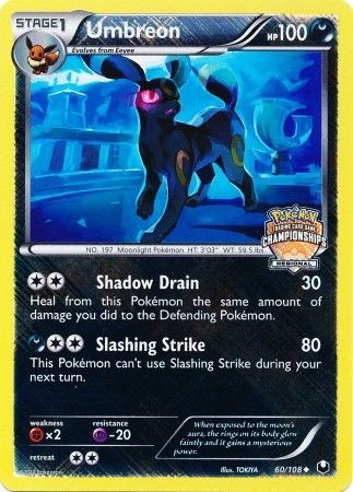 Umbreon (60/108) (Regional Championship Promo) [Black & White: Dark Explorers] | Devastation Store