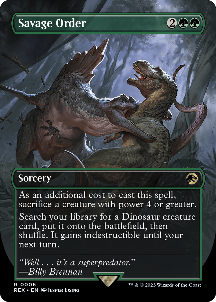 Savage Order (Borderless) [Jurassic World Collection] | Devastation Store