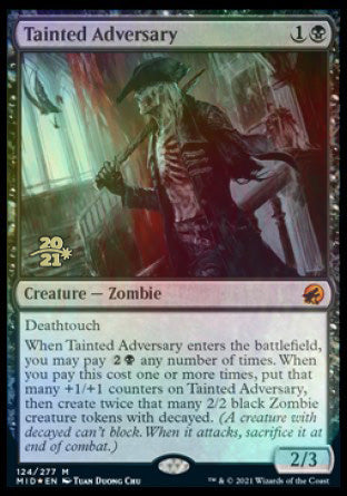Tainted Adversary [Innistrad: Midnight Hunt Prerelease Promos] | Devastation Store