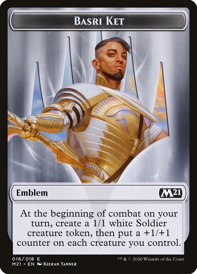 Basri Ket Emblem [Core Set 2021 Tokens] | Devastation Store