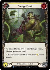 Savage Feast (Yellow) [WTR015] Unlimited Edition Rainbow Foil - Devastation Store | Devastation Store