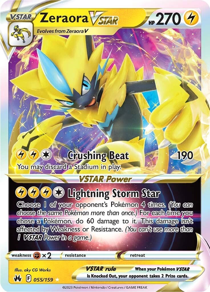 Zeraora VSTAR (055/159) [Sword & Shield: Crown Zenith] | Devastation Store