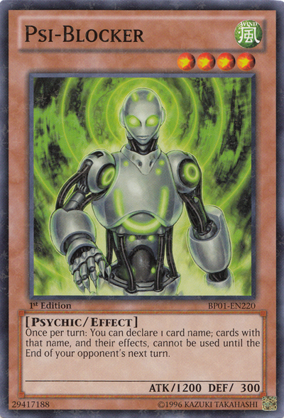 Psi-Blocker [BP01-EN220] Starfoil Rare | Devastation Store