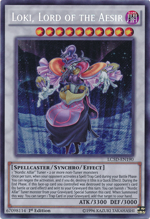Loki, Lord of the Aesir [LC5D-EN190] Secret Rare | Devastation Store