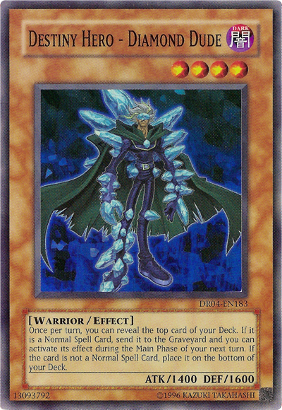 Destiny HERO - Diamond Dude [DR04-EN183] Super Rare | Devastation Store