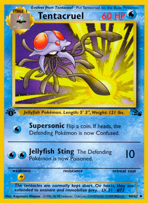 Tentacruel (44/62) [Fossil 1st Edition] | Devastation Store