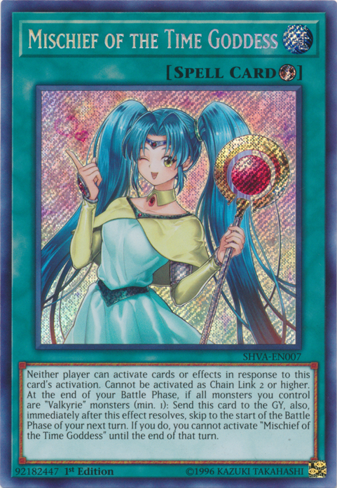 Mischief of the Time Goddess [SHVA-EN007] Secret Rare | Devastation Store