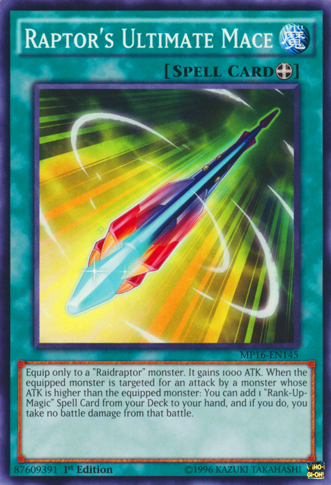 Raptor's Ultimate Mace [MP16-EN145] Common | Devastation Store