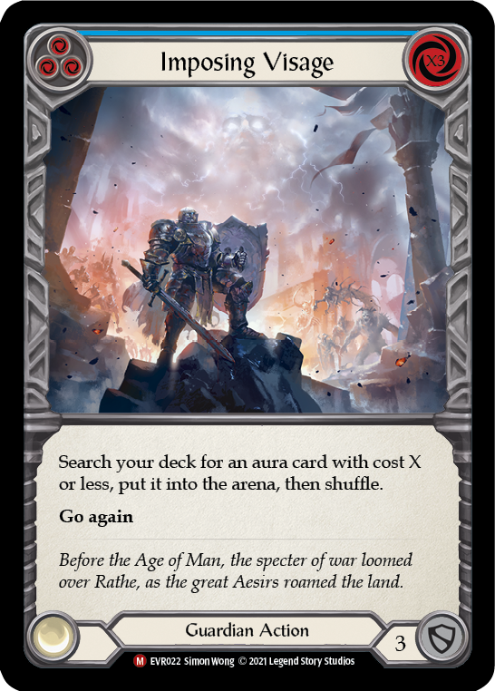 Imposing Visage [EVR022] (Everfest)  1st Edition Rainbow Foil | Devastation Store
