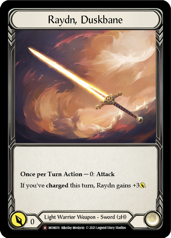 Raydn, Duskbane (Rainbow Foil) [U-MON031-RF] Unlimited Edition Rainbow Foil | Devastation Store