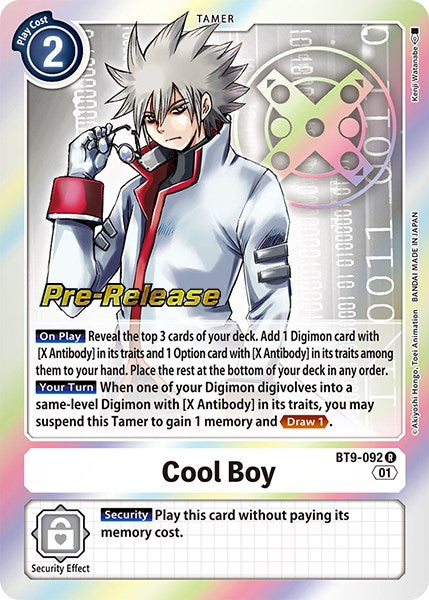 Cool Boy [BT9-092] [X Record Pre-Release Promos] | Devastation Store