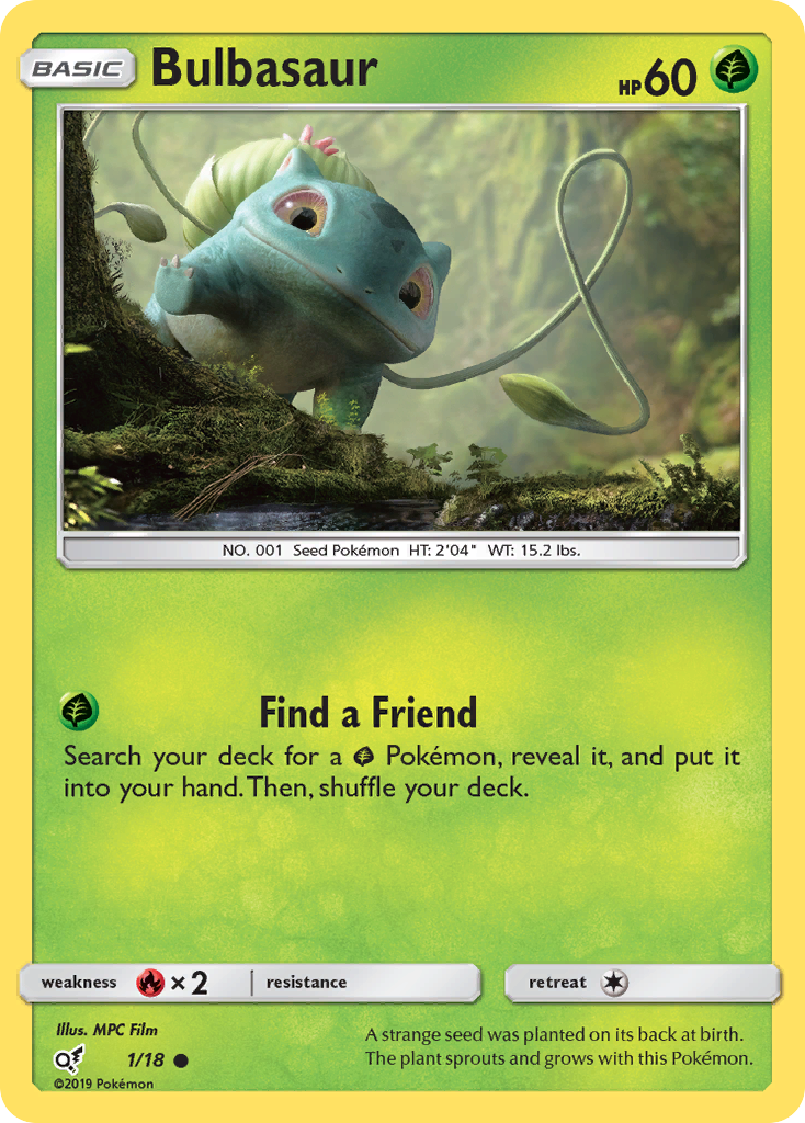 Bulbasaur (1/18) [Sun & Moon: Detective Pikachu] | Devastation Store