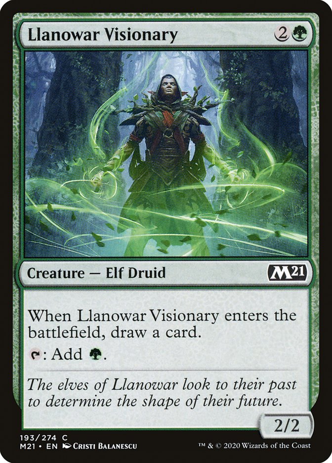 Llanowar Visionary [Core Set 2021] | Devastation Store