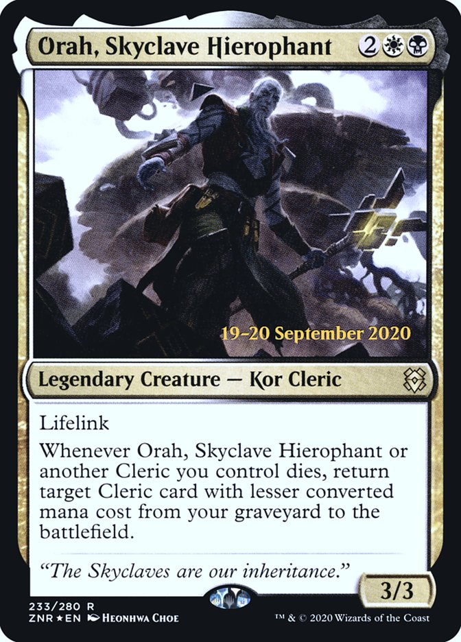 Orah, Skyclave Hierophant [Zendikar Rising Prerelease Promos] | Devastation Store