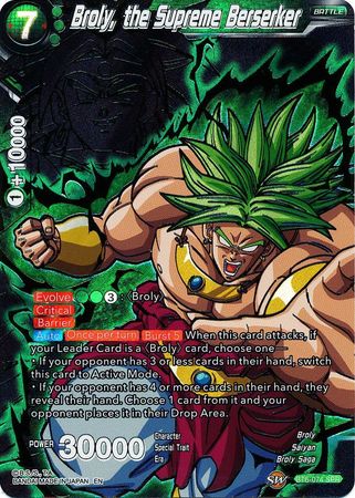 Broly, the Supreme Berserker (SPR) [BT6-074_SPR] | Devastation Store