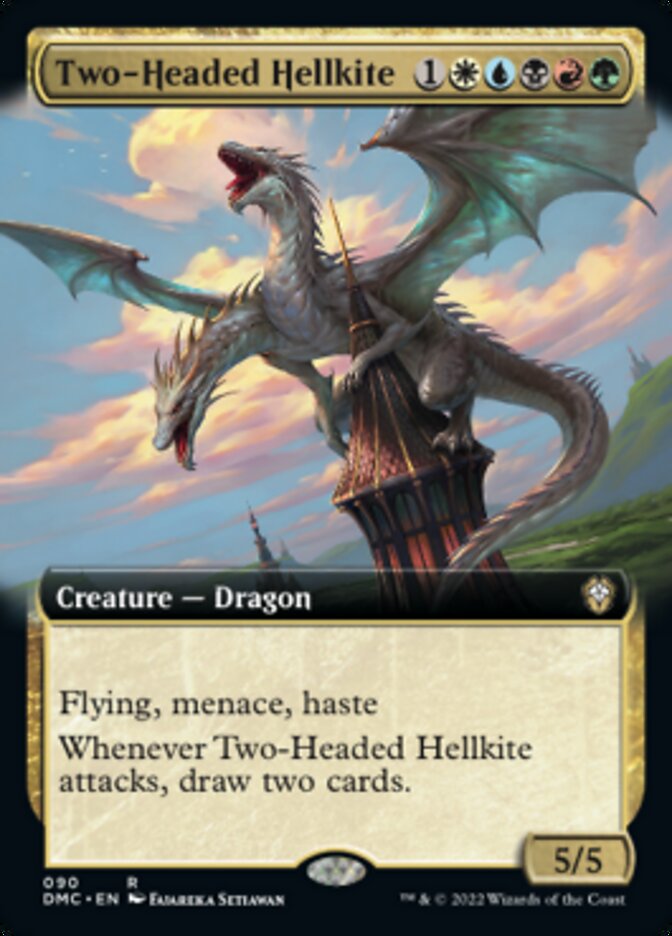 Two-Headed Hellkite (Extended Art) [Dominaria United Commander] | Devastation Store