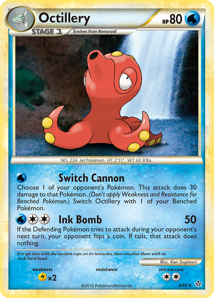 Octillery (6/95) [HeartGold & SoulSilver: Unleashed] | Devastation Store