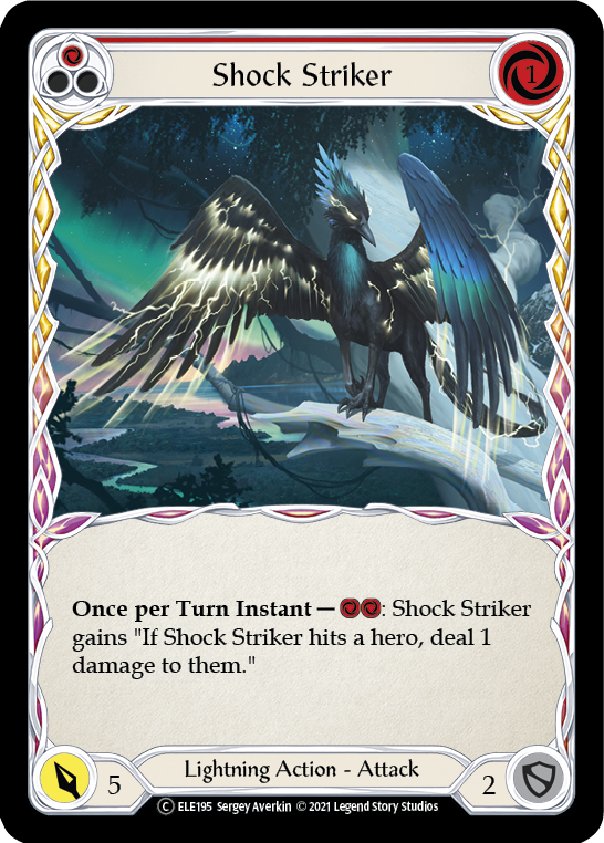 Shock Striker (Red) [U-ELE195] Unlimited Normal | Devastation Store