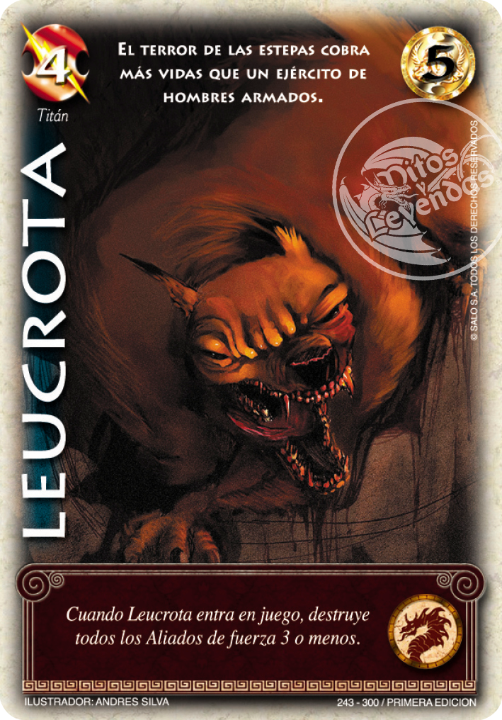 Leucrota, Leyendas - Devastation Store | Devastation Store