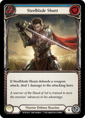 Steelblade Shunt (Blue) [WTR128-R] Alpha Print Rainbow Foil - Devastation Store | Devastation Store