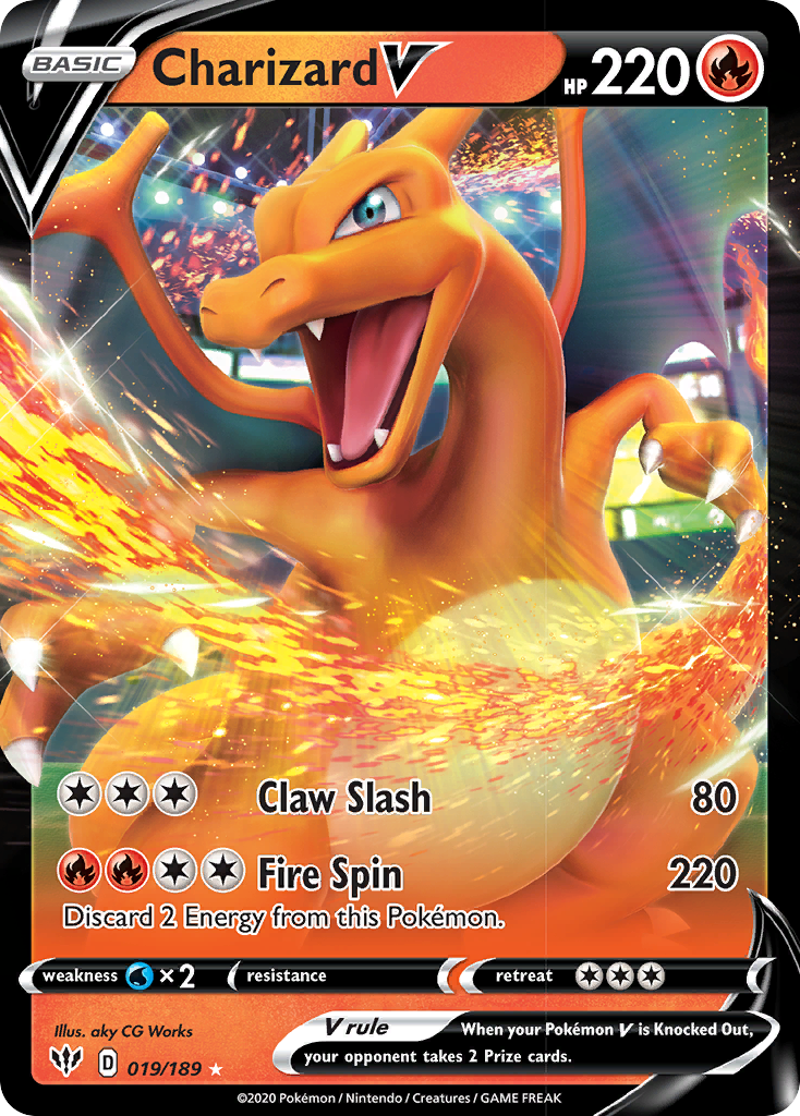 Charizard V (019/189) [Sword & Shield: Darkness Ablaze] | Devastation Store