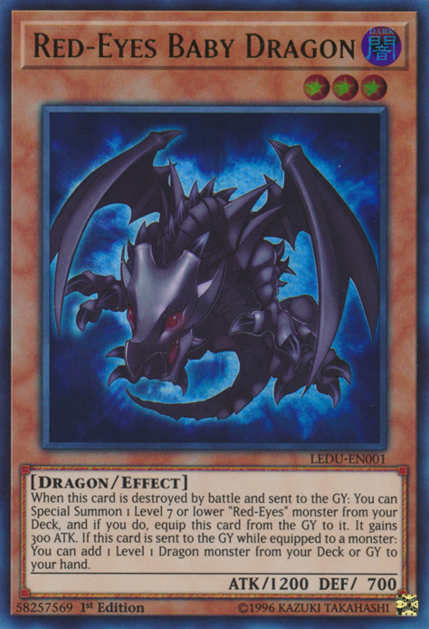 Red-Eyes Baby Dragon [LEDU-EN001] Ultra Rare | Devastation Store