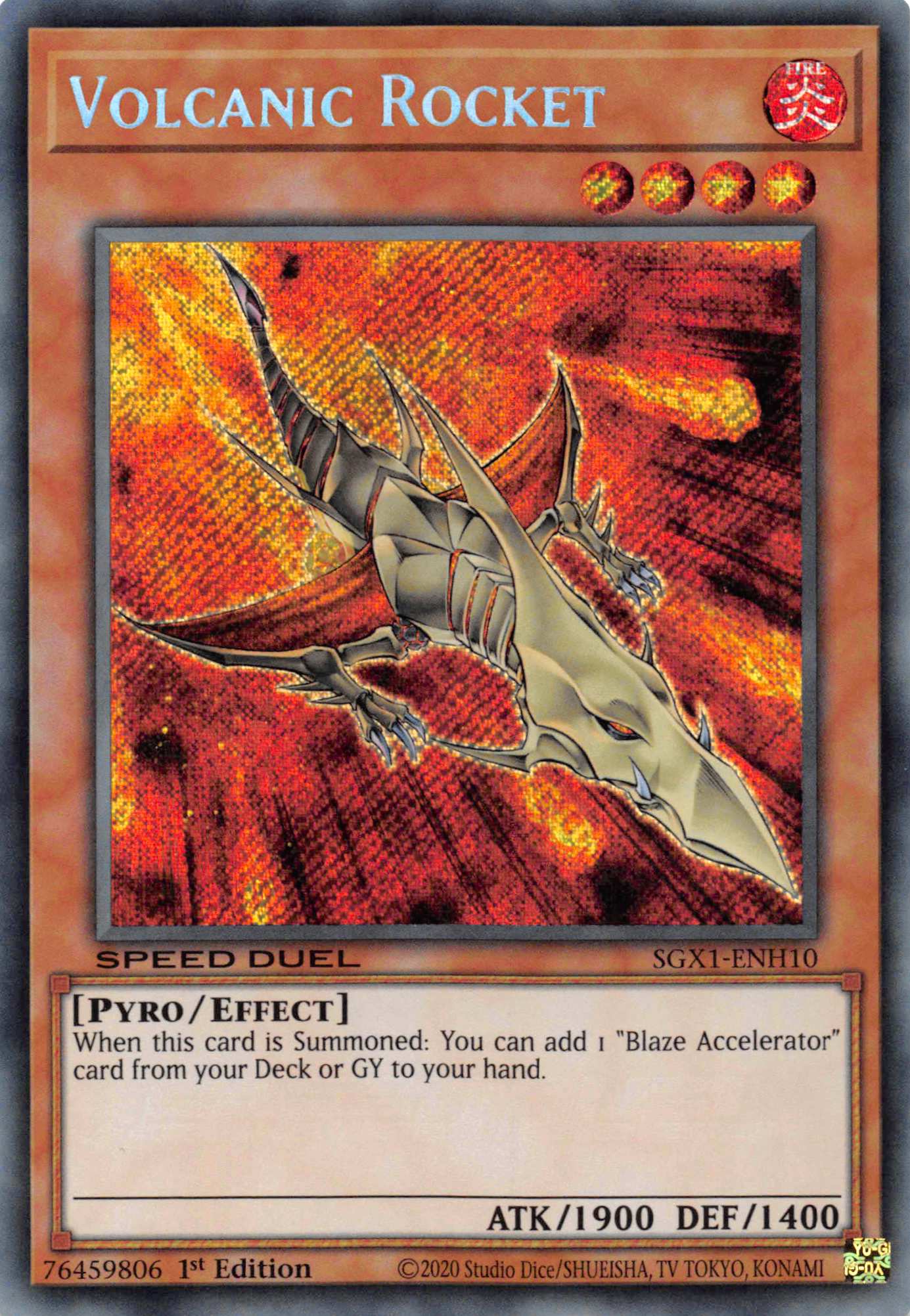 Volcanic Rocket [SGX1-ENH10] Secret Rare | Devastation Store