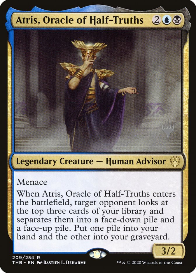 Atris, Oracle of Half-Truths (Promo Pack) [Theros Beyond Death Promos] | Devastation Store