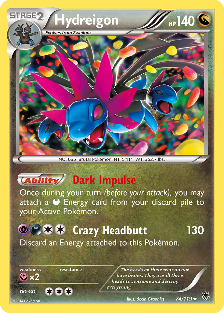 Hydreigon (74/119) [XY: Phantom Forces] | Devastation Store